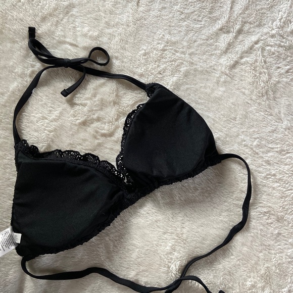 NWT Black Lace Bikini Top - Picture 2 of 3
